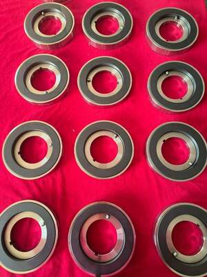 Silicon Carbide Thrust Disc with Stainless Steel Substrate