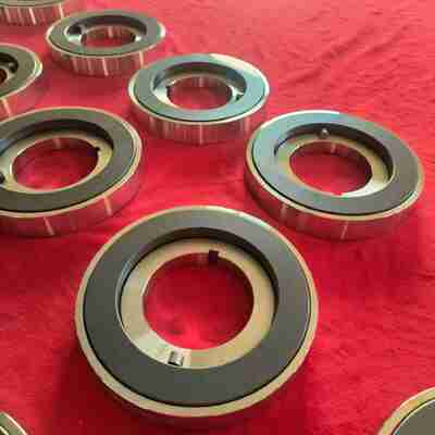 Silicon Carbide Thrust Disc with Stainless Steel Substrate