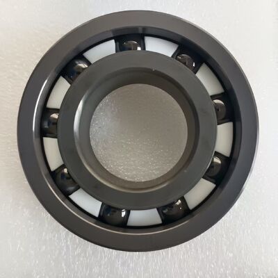 Corrosion Resistant 6206 Si3N4 Ceramic Ball Bearing With PTFE Cage And P6 Precision